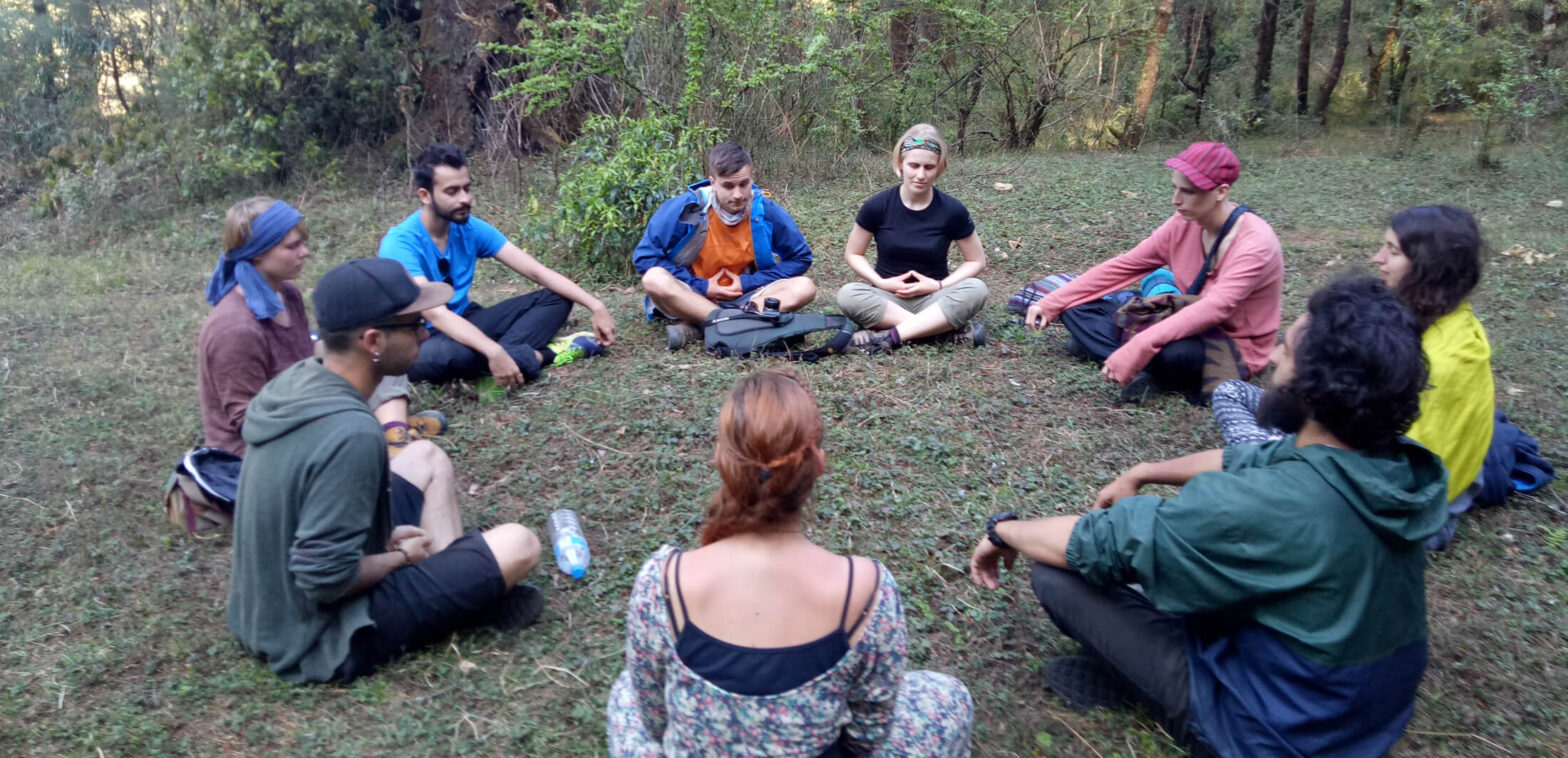 Yoga and meditation at Mount Mahabharat- Bethanchok -3 Dhunkharka Kavre Nepal -