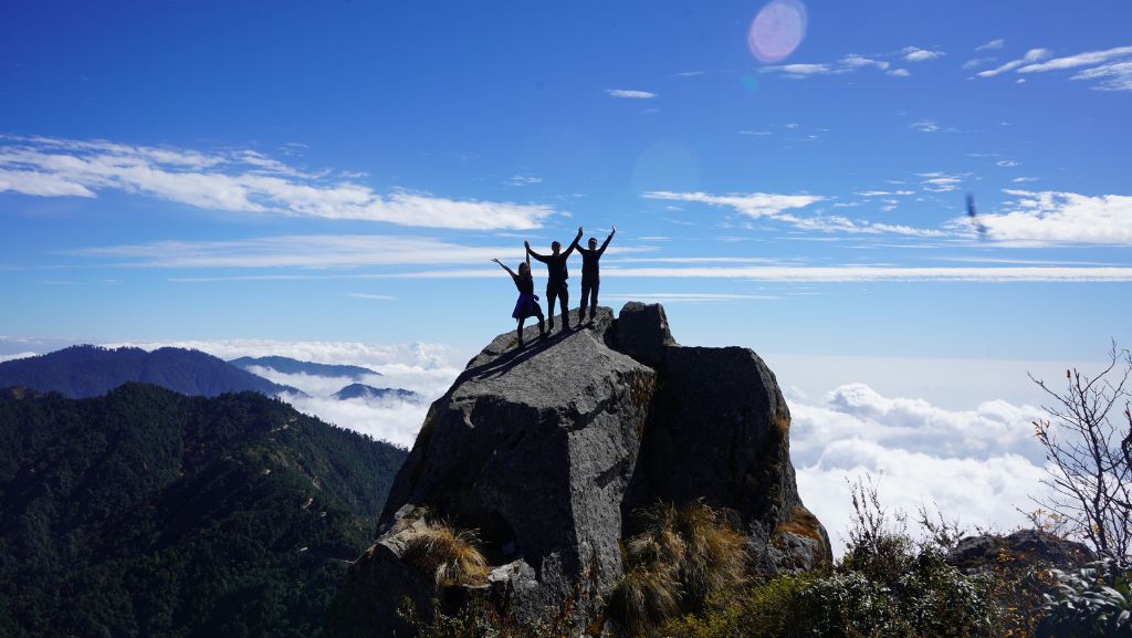 People enjoying at Mount Mahabharat, Bethanchowk, Nepal